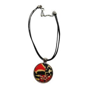 Laura Ashley large pendant abstract red black